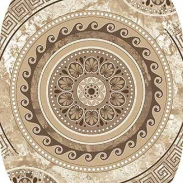 Ковер Valencia Delux d300 - CREAM-BROWN - Овал