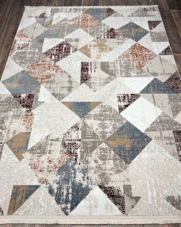 Турецкий ковер Atlantik Hali Deco 10128A (Шелк - Модал, серый)