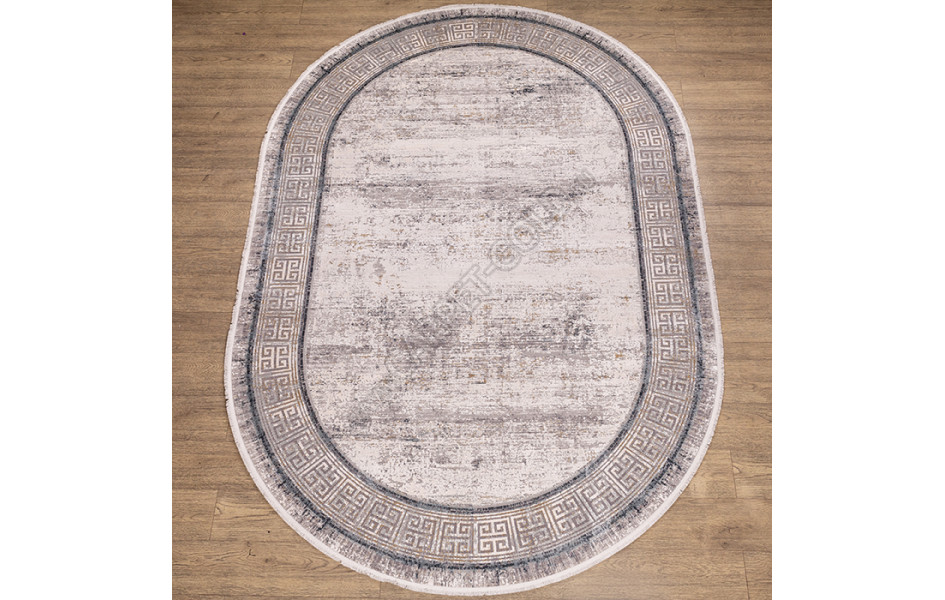 КОВРЫ ДИЗАЙН M220A ЦВЕТ C_GRAY / ANTHRACITE овал