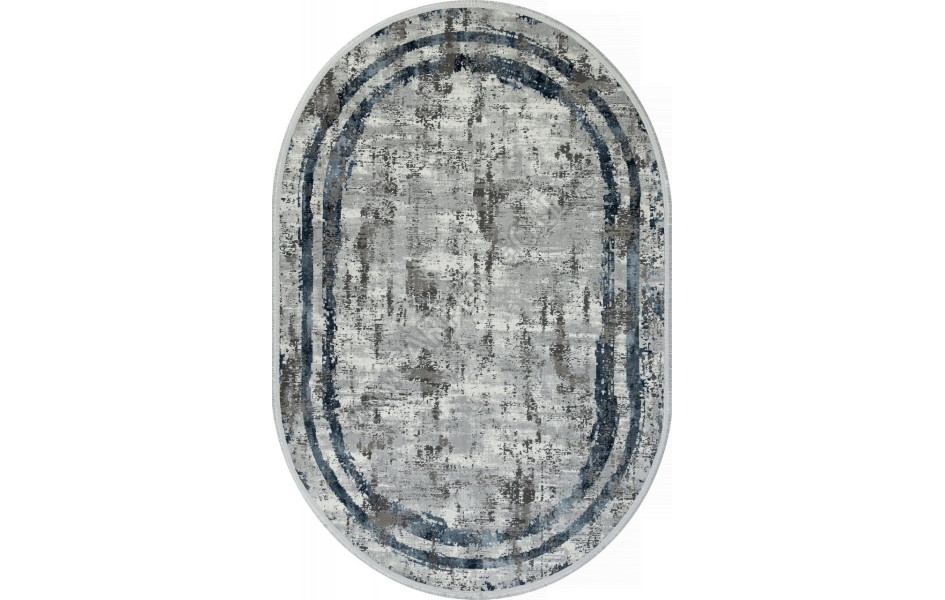 Ковер SI053G - GREY / GREY - Овал - коллекция LISSABON
