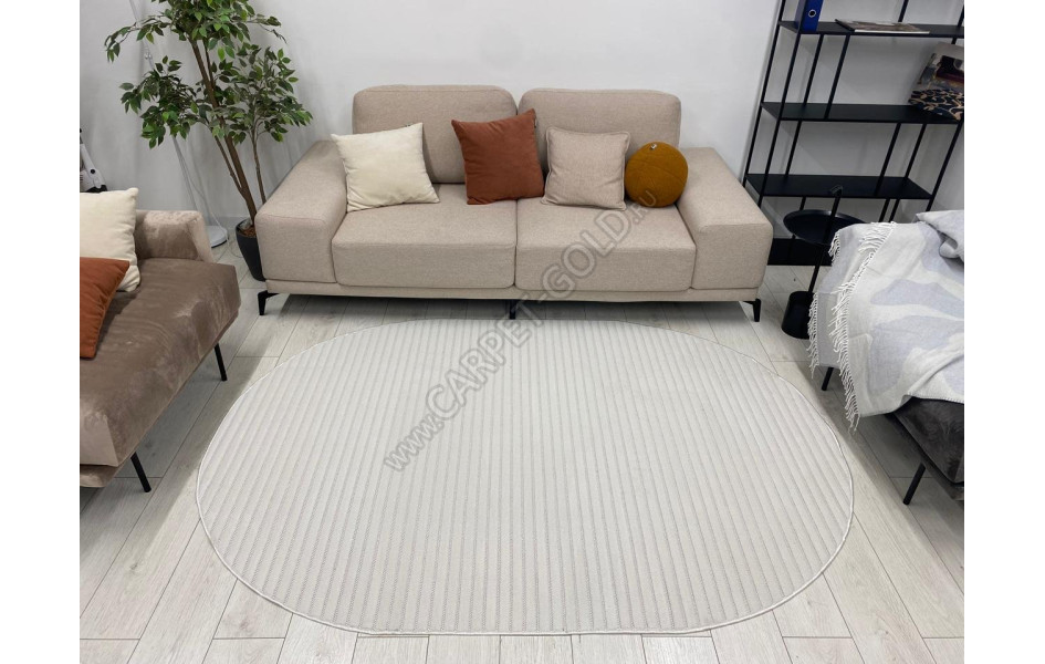 10935A_KREM / KREM Сканди сизаль овал