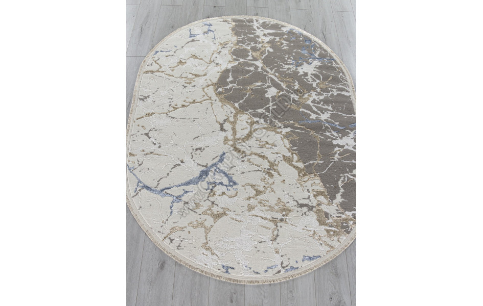 Ковер 27231A - GRY / BLUE - Овал - коллекция MOSSO